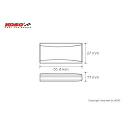 Termómetro KOSO Superslim - rojo 2