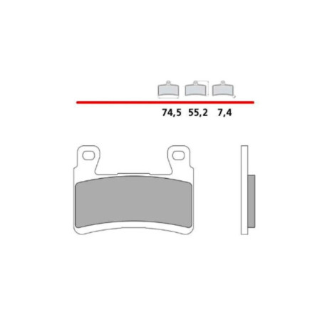Pastillas de freno sinterizadas BREMBO UPGRADE Z04 - 107A48617
