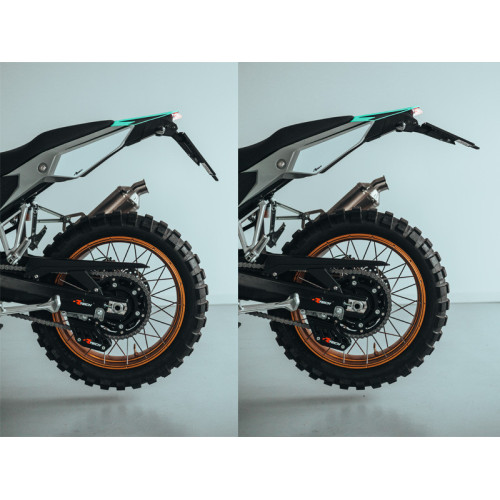 Piloto trasero LED RACETECH Integra con portamatrículas - negro