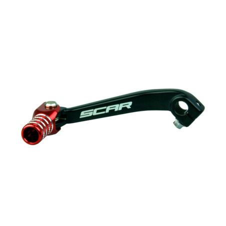 Pedal de cambio SCAR - Negro / Puntera roja