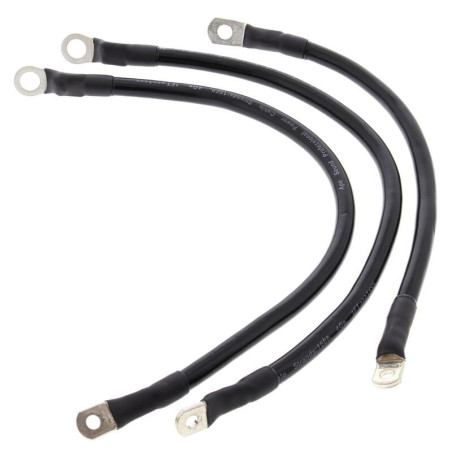 Kit cables de batería ALL BALLS - negro