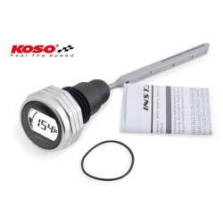 Medidor de aceite KOSO con pantalla LCD – carcasa plata 2