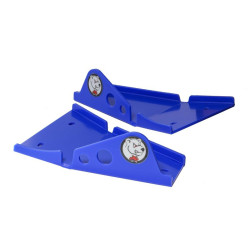 Protectores de triángulos delanteros AXP - PEHD 6 mm - azul