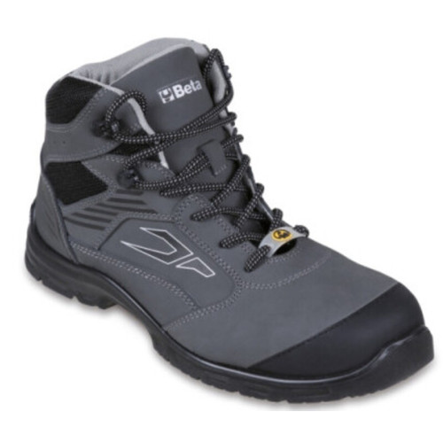 Zapatos de seguridad BETA 7218G en piel nobuck hidrorrepelente - Gris
