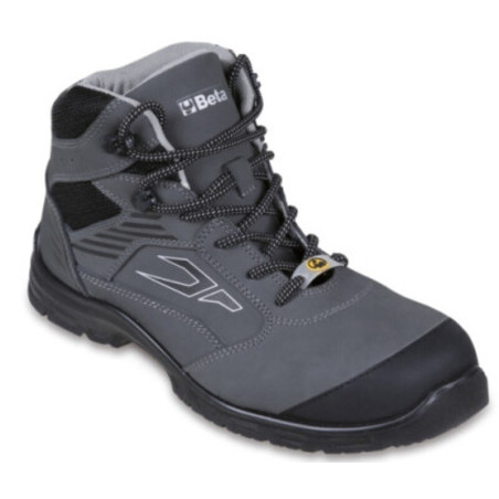 Zapatos de seguridad BETA 7218G en piel nobuck hidrorrepelente - Gris