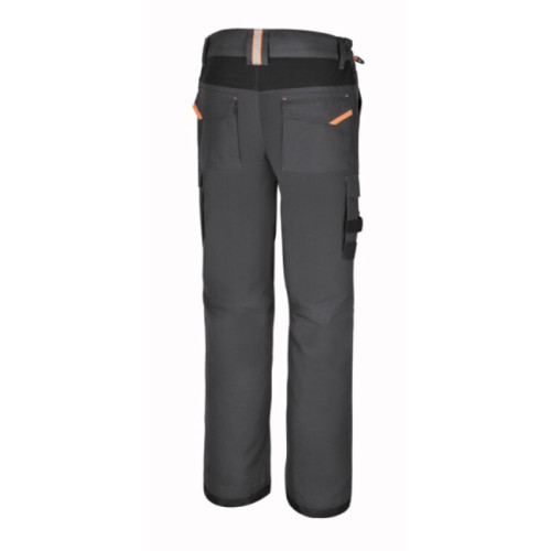 Pantalón de trabajo BETA 7818G multibolsillos en tejido elástico - Gris