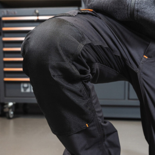 Pantalón de trabajo BETA 7818G multibolsillos en tejido elástico - Gris