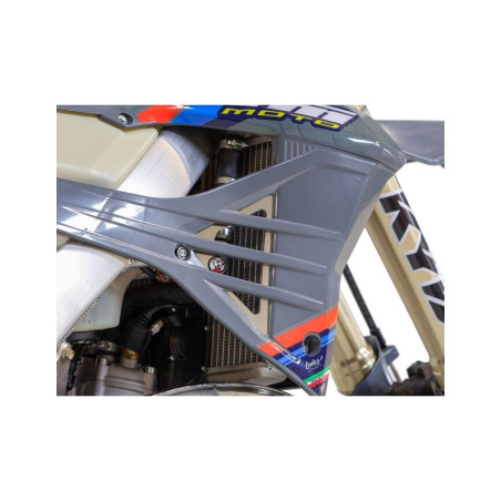 Protecciones de radiador AXP Hard Enduro - PEHD 8 mm - negro