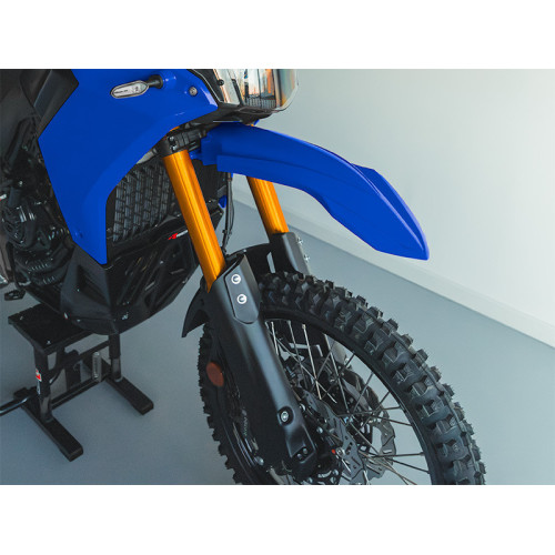 Kit guardabarros delantero + protectores de horquilla RACETECH – azul/negro