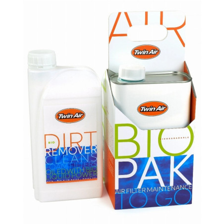 Kit de mantenimiento filtro de aire TWIN AIR BioPak – aceite y lipiador – 4 x 1 L + 4 x 900 g