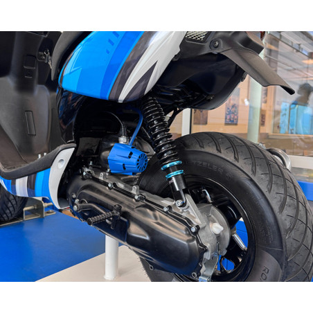 Air Box Azul Pequeño 90° Ø32mm POLINI