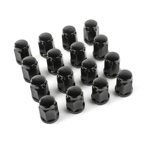 Tuercas de rueda KIMPEX cónicas M10x1.25 – 16 piezas – negro