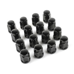 Tuercas de rueda KIMPEX cónicas M12x1.25 – 16 piezas – negro