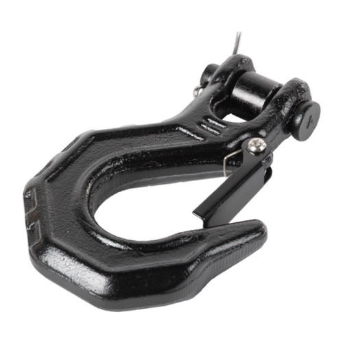 Gancho de cabrestante universal KIMPEX con lengüeta de seguridad – 3,6 t