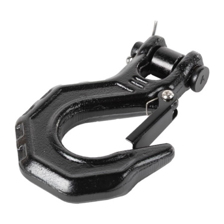 Gancho de cabrestante universal KIMPEX con lengüeta de seguridad – 3,6 t