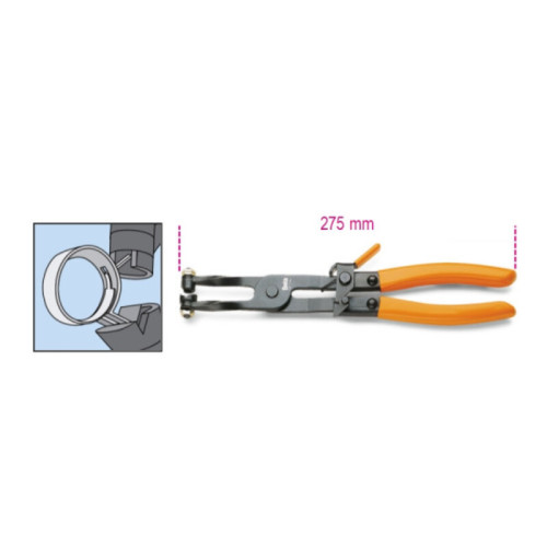 Tenaza automática BETA para anillos de tubo con extensión