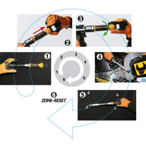 Llave dinamométrica BETA 666 Zero-Reset – 20-100 NM