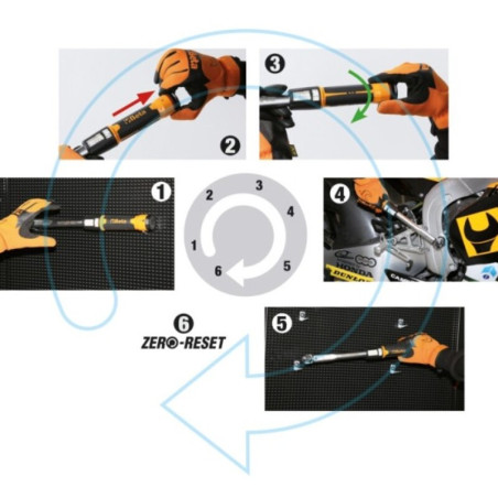 Llave dinamométrica BETA 666 Zero-Reset – 20-100 NM