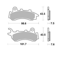 Pastillas de freno sinterizadas Brembo 07118XS