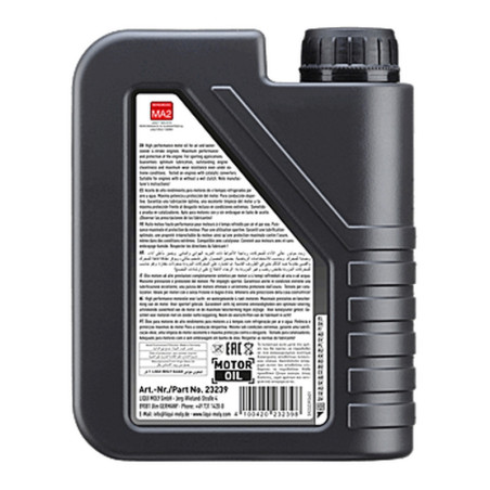 Aceite de motor LIQUI MOLY Advanced Full Synthetic 4T 10W-50 Street - Garrafa 4L