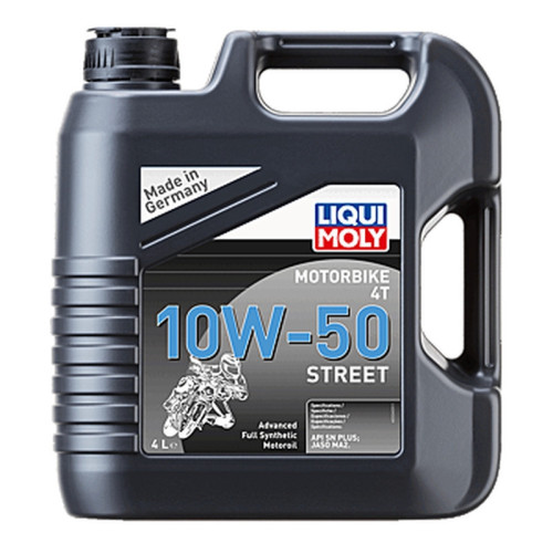 Aceite de motor LIQUI MOLY Advanced Full Synthetic 4T 10W-50 Street - Botella 1L
