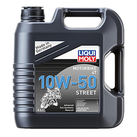 Aceite de motor LIQUI MOLY Advanced Full Synthetic 4T 10W-50 Street - Botella 1L