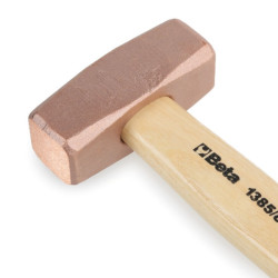 BETA Copper Head Hammers Wooden Shaft - 400g 2