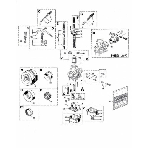 Carburador DELLORTO PHBG 19 BS