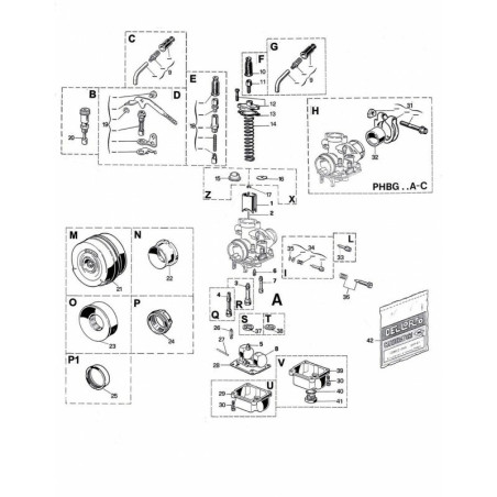 Carburador DELLORTO PHBG 19 BS