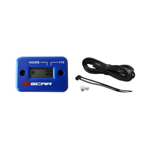 Cuentahoras SCAR cableado con velcro azul