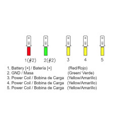 Regulador de corriente universal TECNIUM by DZE MOSFET 35A 12V sin sensor 7 cables 2