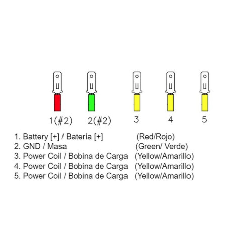 Regulador de corriente universal TECNIUM by DZE MOSFET 35A 12V sin sensor 7 cables