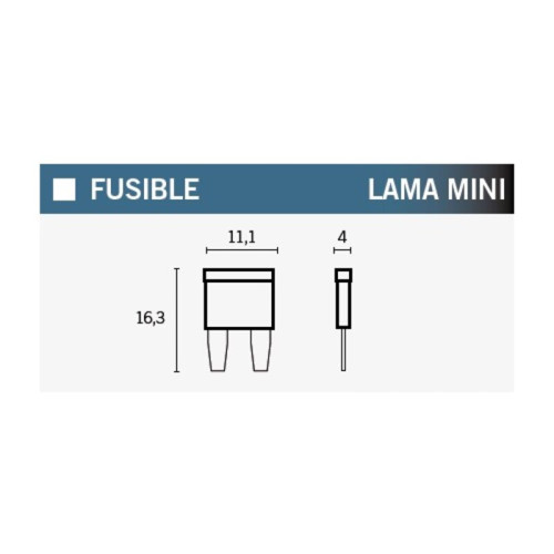 Mini fusibles V PARTS 7,5A - 100 uds