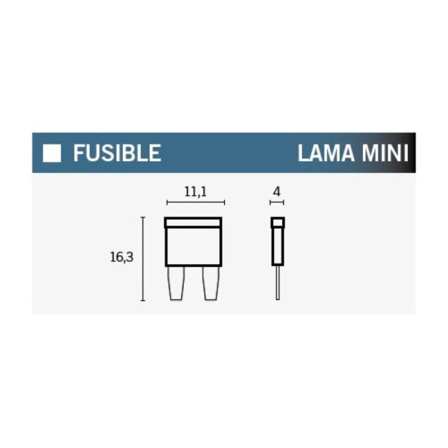 Mini fusibles V PARTS 30A - 100 uds