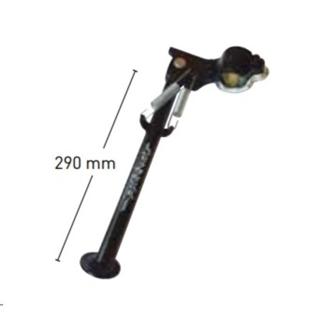 Caballete lateral universal para tubo ø26-ø32 – largo 290mm BUZZETTI