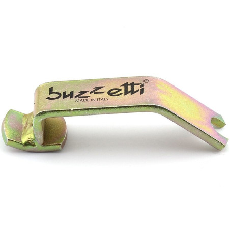 Gancho de montaje para montaje de cubierta útil para llantas de radios BUZZETTI