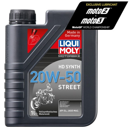 Aceite de motor LIQUI MOLY Sintético 4T 20W-50 HD V-Twin - Botella 1L