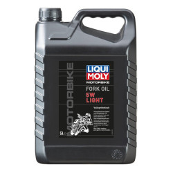 Aceite de horquilla / amortiguador LIQUI MOLY Sintético 5W Light - Garrafa 5L