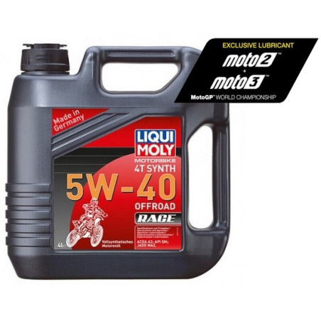 Aceite de motor LIQUI MOLY Sintético 4T 5W-40 Off-Road Race - Garrafa 4L