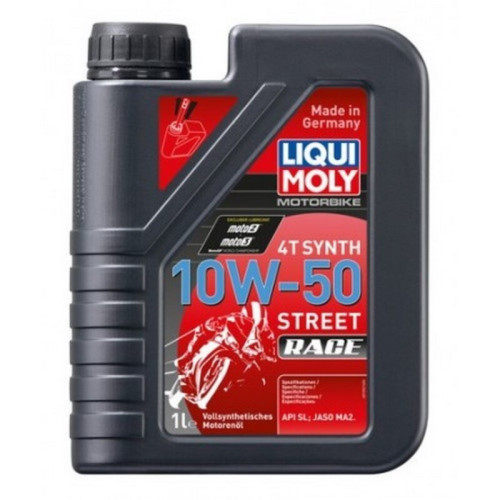 Aceite de motor LIQUI MOLY Sintético 4T 10W-50 Street Race - Botella 1L