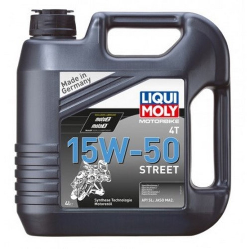 Aceite de motor LIQUI MOLY HC Sintético 4T 15W-50 Street - Garrafa 4L