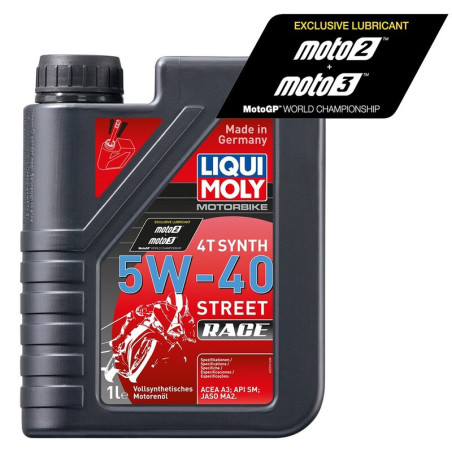 Aceite de motor LIQUI MOLY Sintético 4T 5W-40 Street Race - Botella 1L