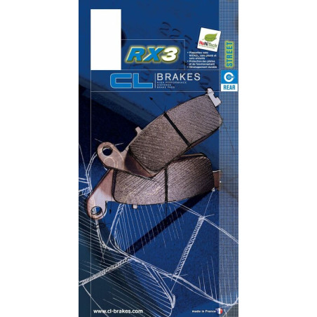 Juego de pastillas sinterizadas CL BRAKES (2384RX3)