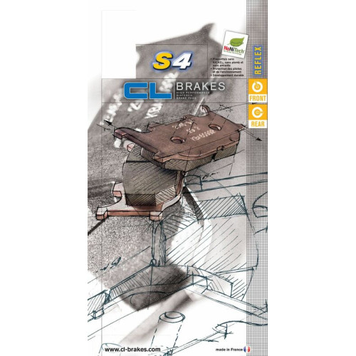 Juego de pastillas sinterizadas CL BRAKES (2396S4)